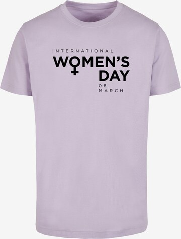 Merchcode Shirt 'WD - International Women's Day' in Purple: front