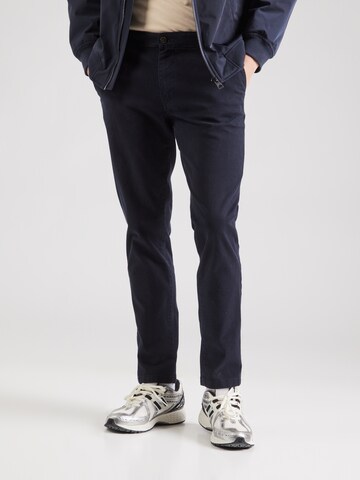 Coupe slim Pantalon chino 'JPSTMARCO JJARTHUR' JACK & JONES en bleu : devant