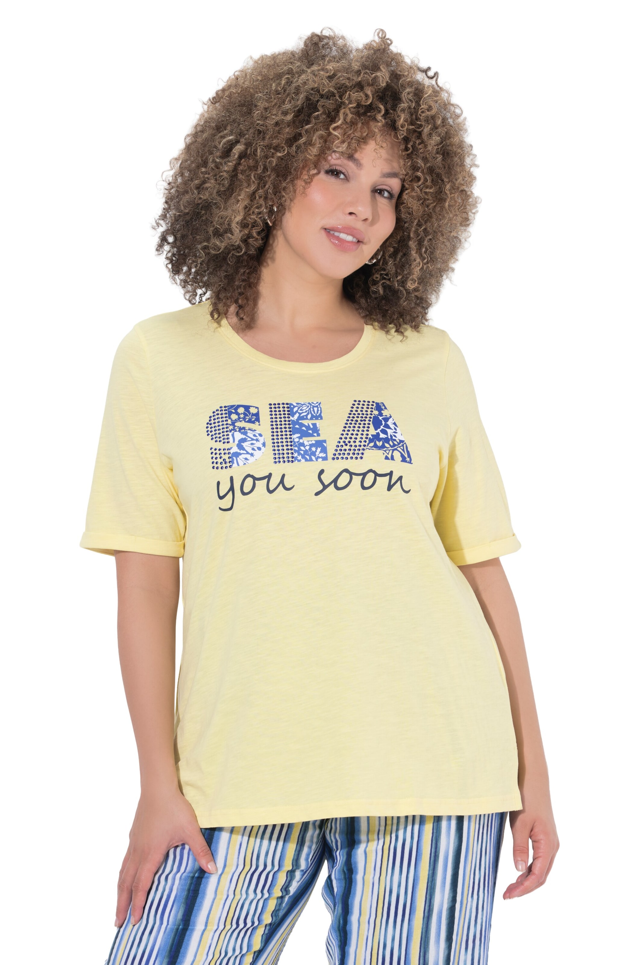 Ulla Popken Shirt in Yellow: front