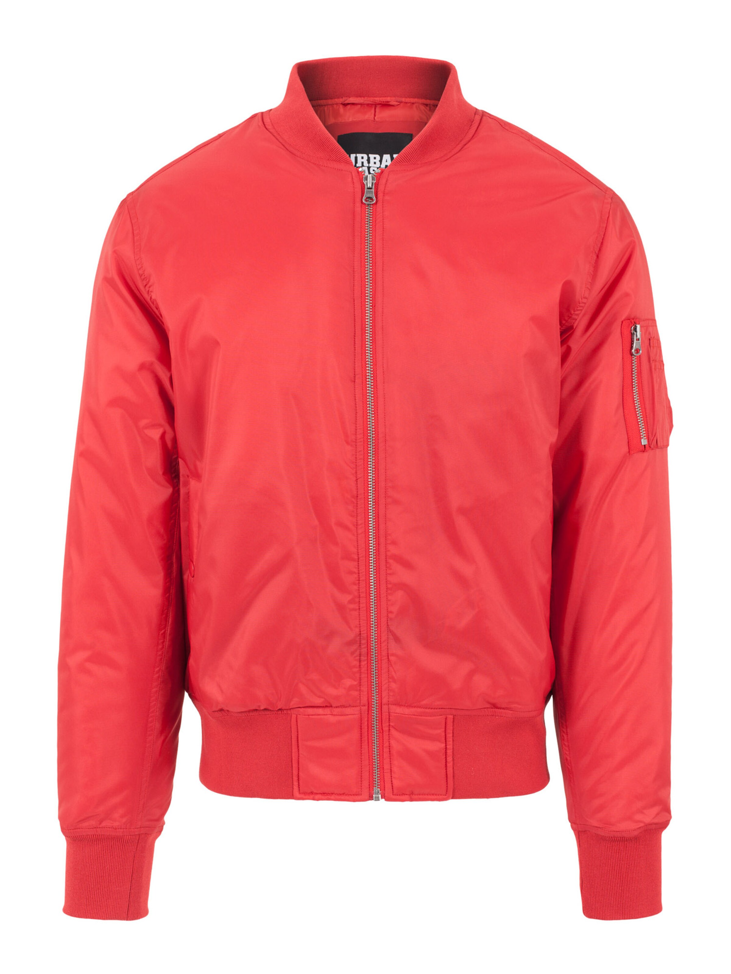 Urban Classics Between-season jacket in Red: front