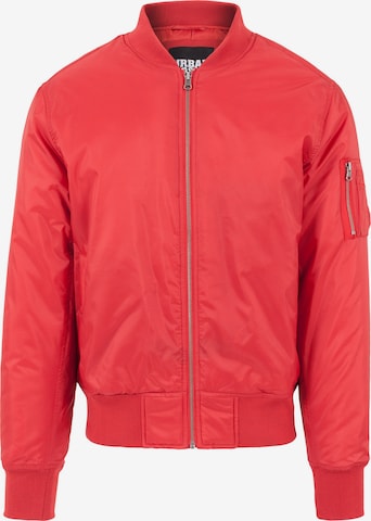 Veste mi-saison Urban Classics en rouge : devant