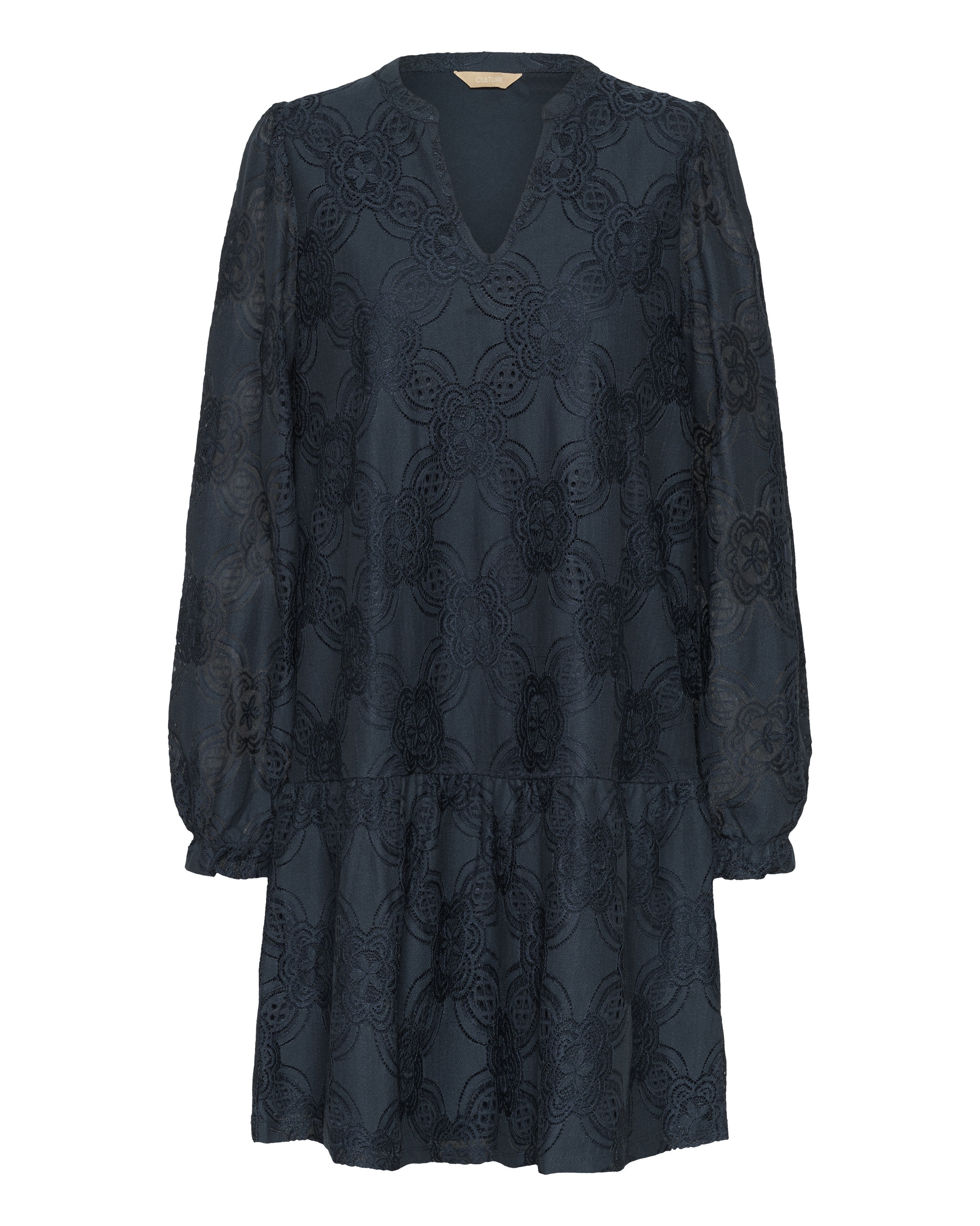 CULTURE Kjole 'Indeo Olu' i blå: forside