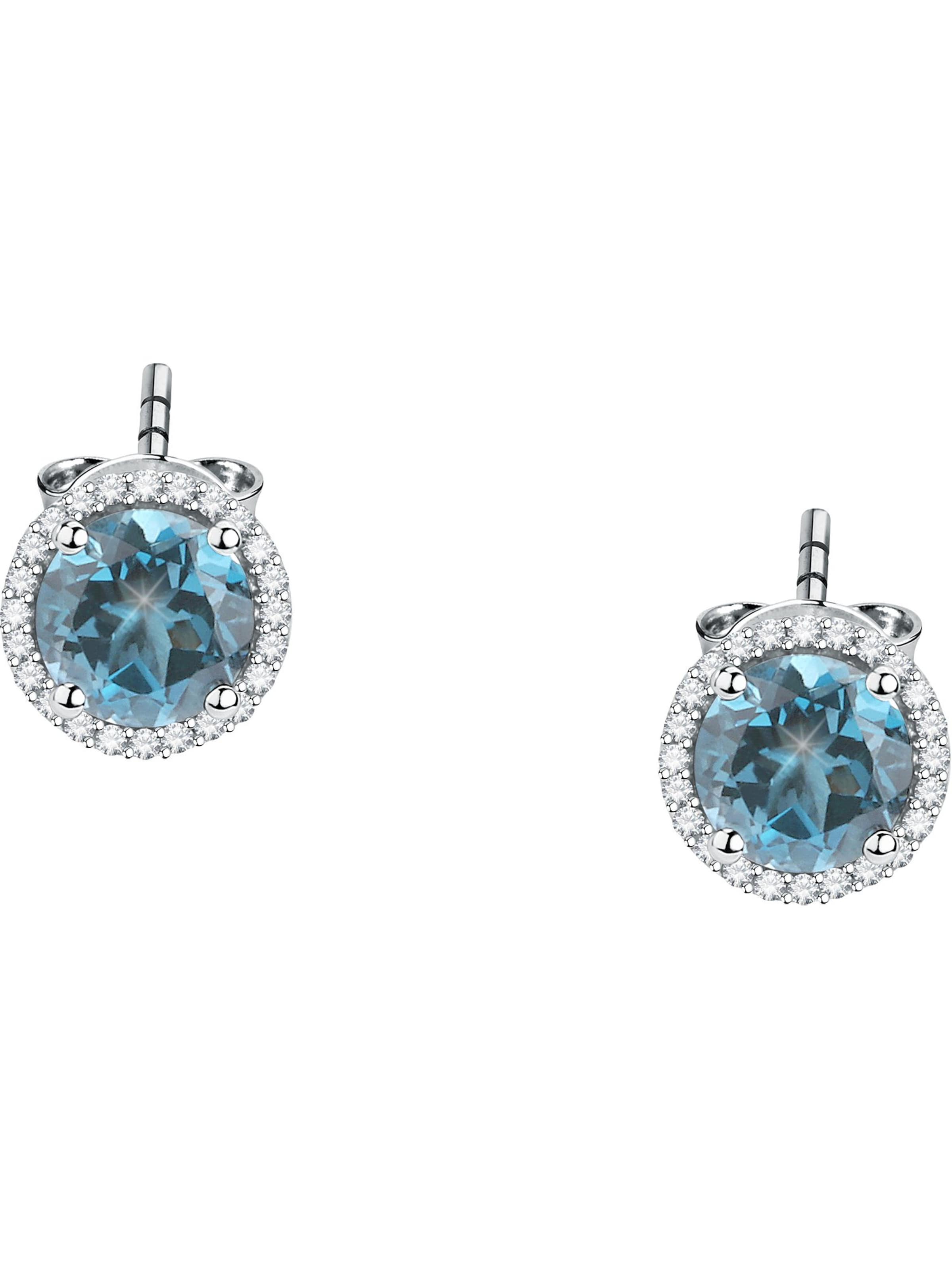 CHRIST Earrings in White: front