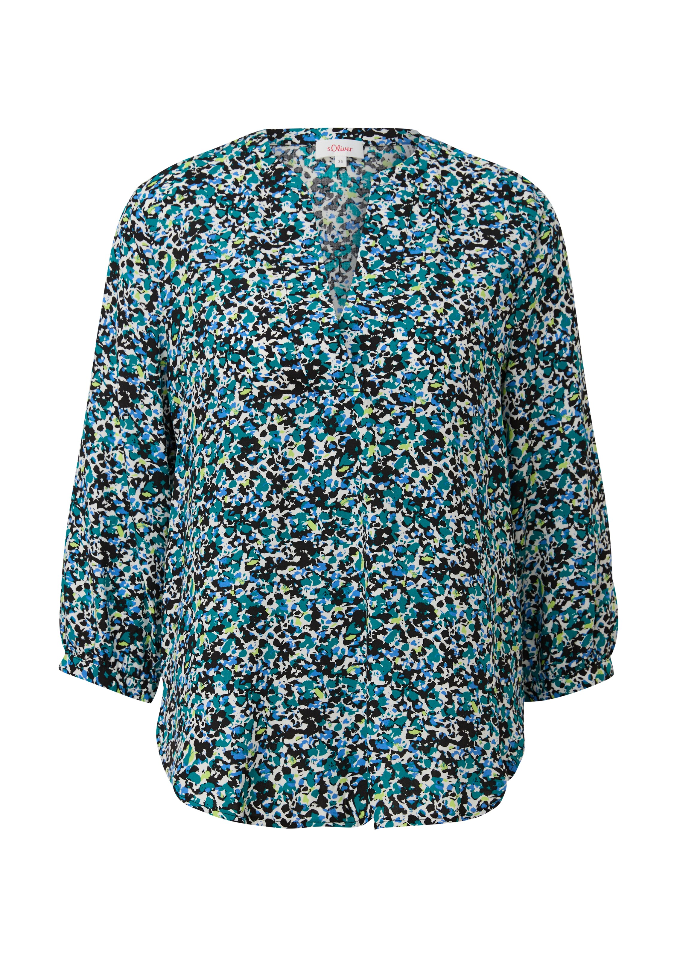 s.Oliver Bluse in Schwarz: Vorderseite