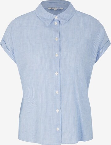 TOM TAILOR DENIM Blouse in Blauw: voorkant