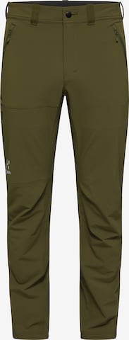 Haglöfs Slimfit Outdoorhose 'Morän' in Grün: predná strana