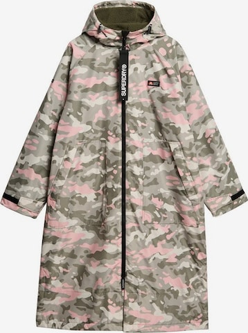 Manteau mi-saison Superdry en rose : devant