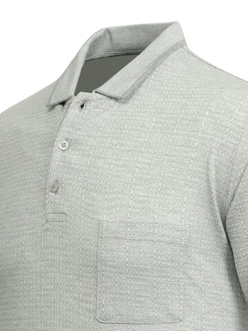 Cizgi Triko Shirt‌‌ in Grau