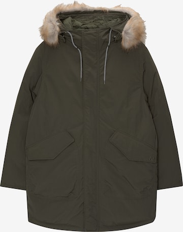 Parka d’hiver Pull&Bear en vert : devant