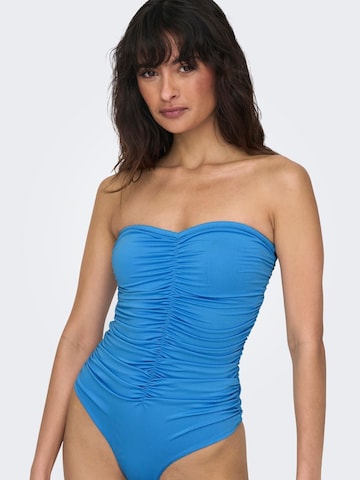 ONLY Bandeau Badeanzug in Blau