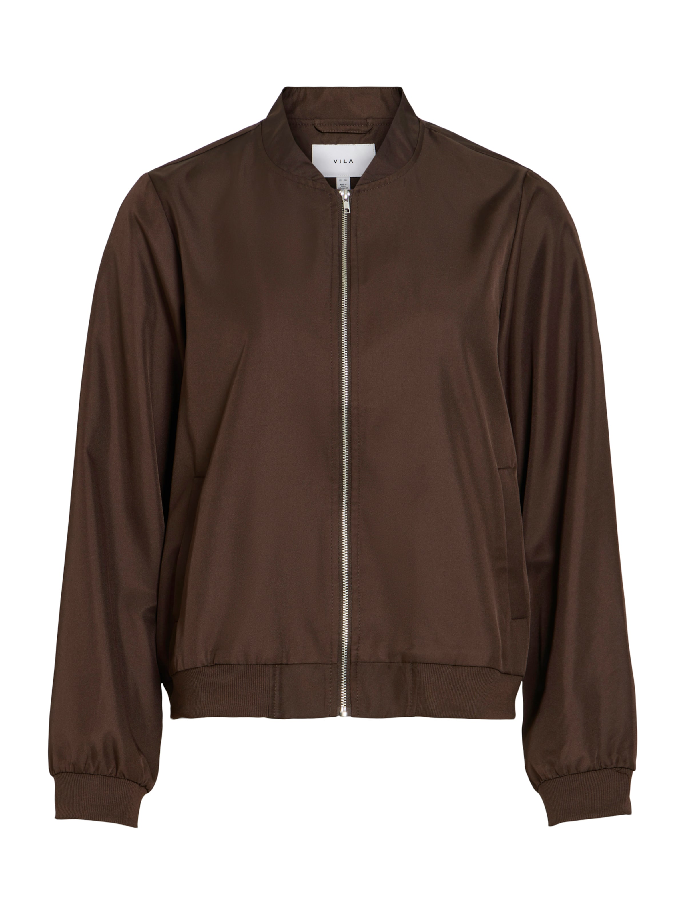 VILA Between-Season Jacket &#x27;VIPapaya&#x27; in Brown: front