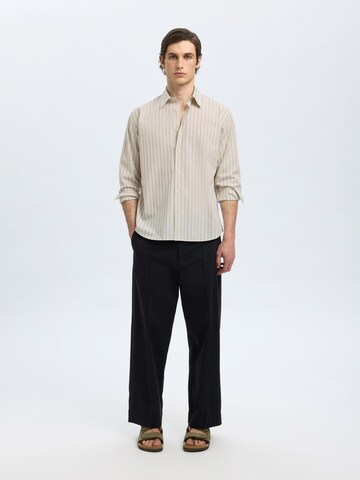 SELECTED Regular Fit Hemd 'SLHBen' in Beige