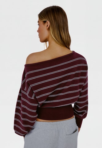 Pull-over Bershka en rouge