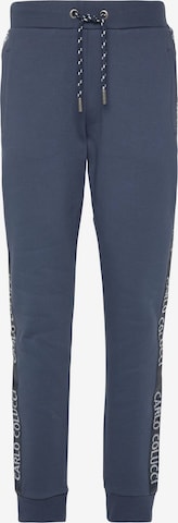 Carlo Colucci Pants ' Carfora ' in Blue: front