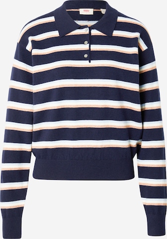 mėlyna LEVI'S ® Megztinis 'Super Soft LS Polo': priekis