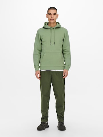 Only & Sons Sweatshirt 'Ceres' in Green