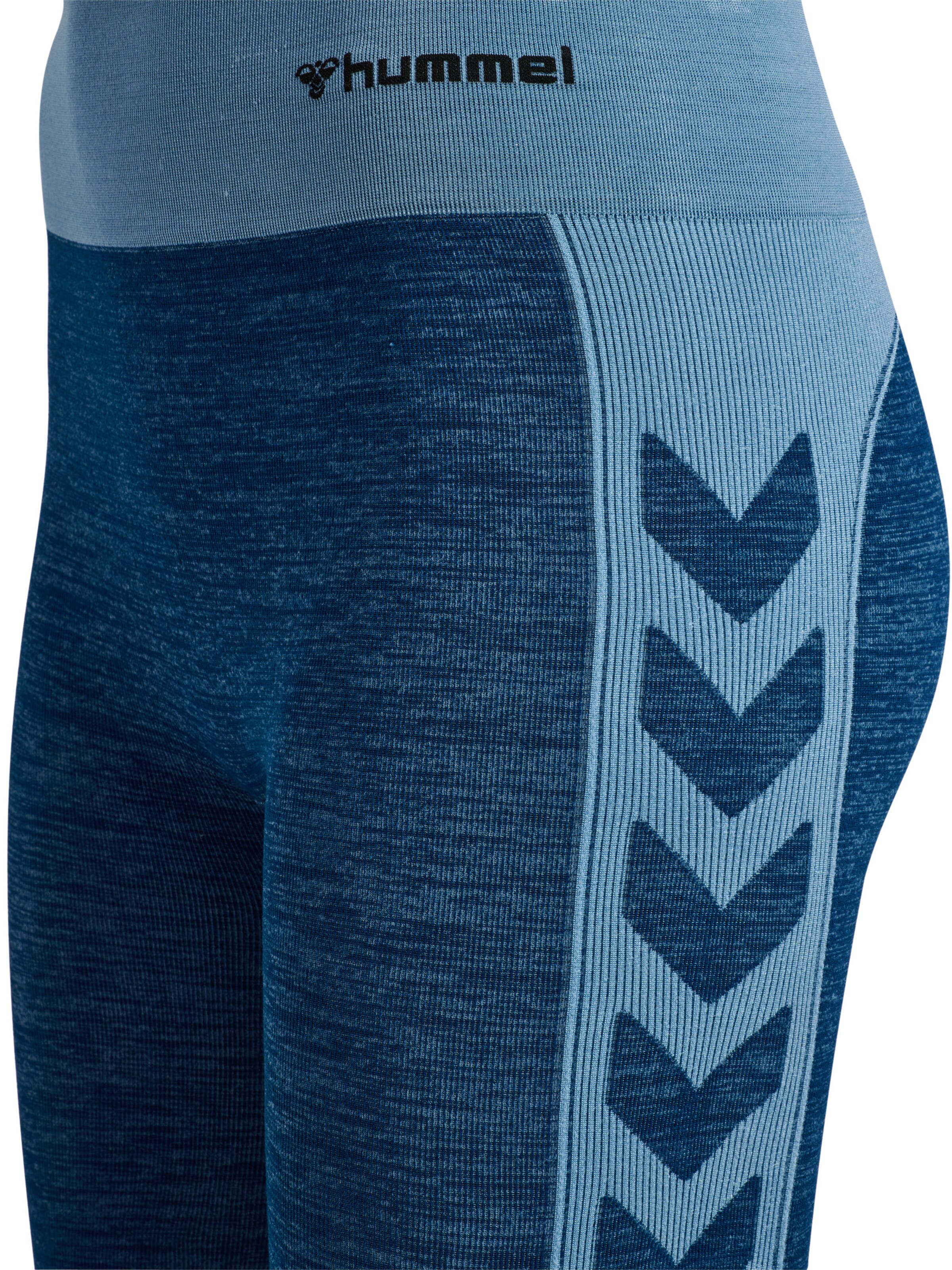 Hummel Skinny Sportbroek in Blauw