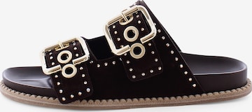 Kennel & Schmenger Pantolette ' MIMI ' in Braun: Vorderseite