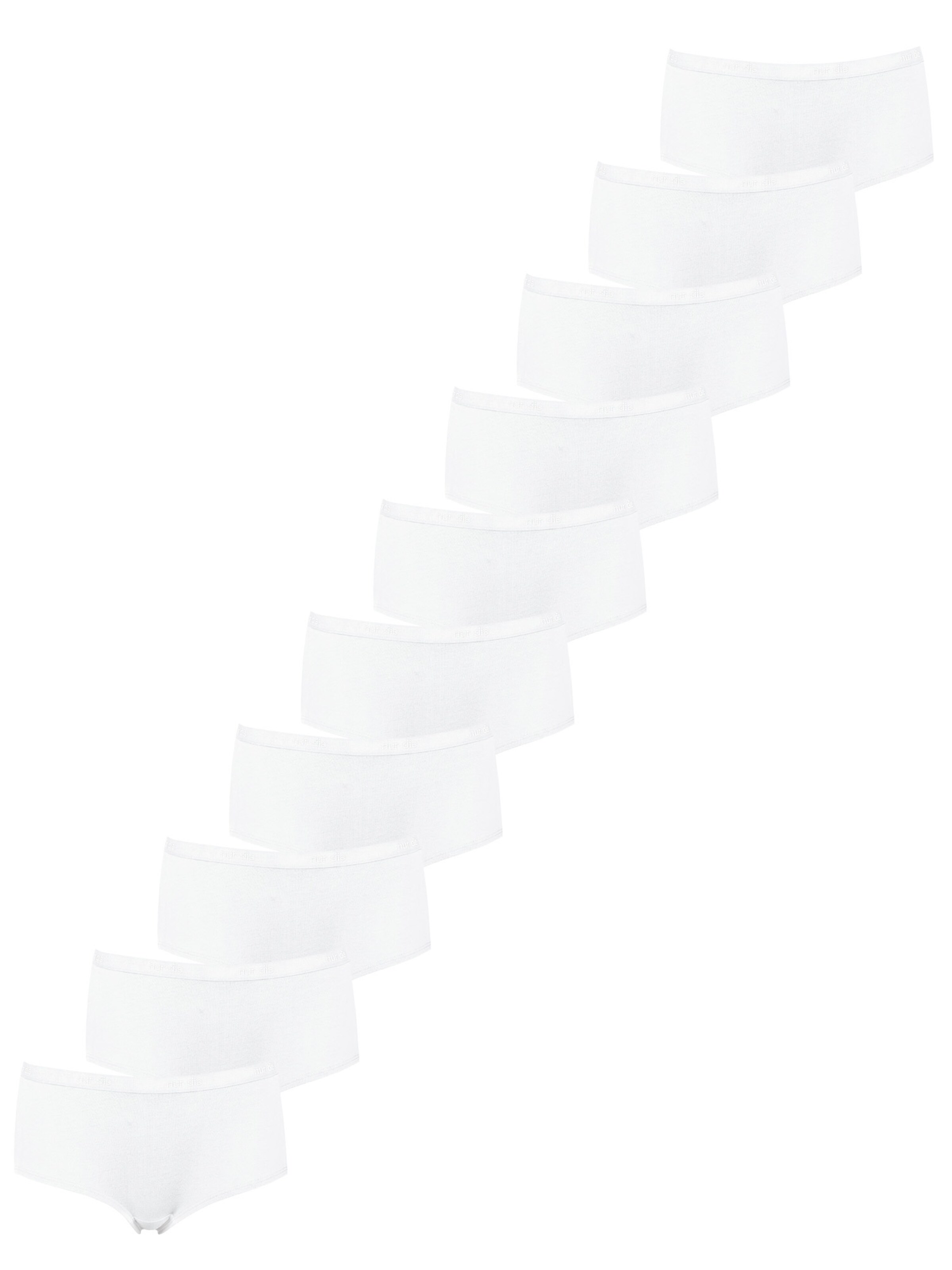 Nur Die Panties ' Everyday Mix ' in Weiß: Vorderseite