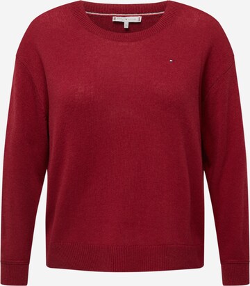 Tommy Hilfiger Curve Pullover in Rot: predná strana