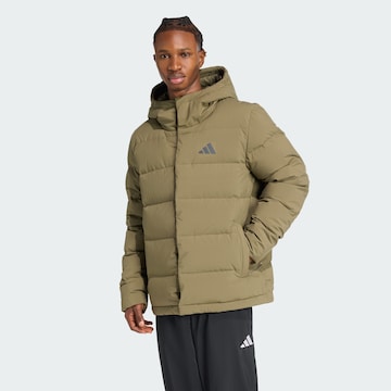 ADIDAS SPORTSWEAR Sportjacke 'Helionic' in Grün: Vorderseite