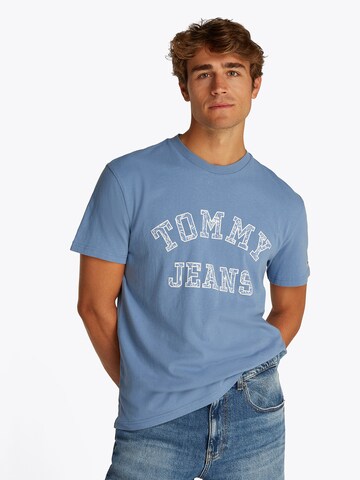 T-Shirt Tommy Jeans en bleu : devant