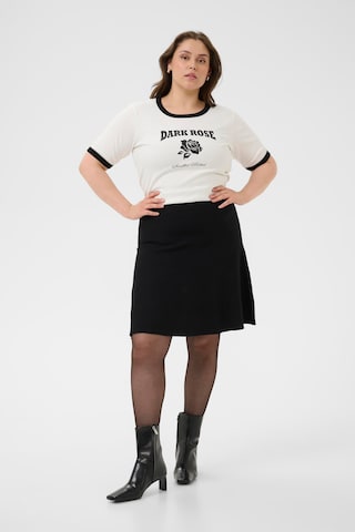 KAFFE CURVE - Camiseta 'Olivie' en blanco