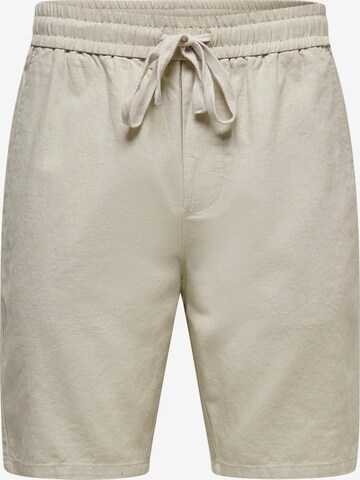 Pantalon 'Linus' Only & Sons en gris : devant