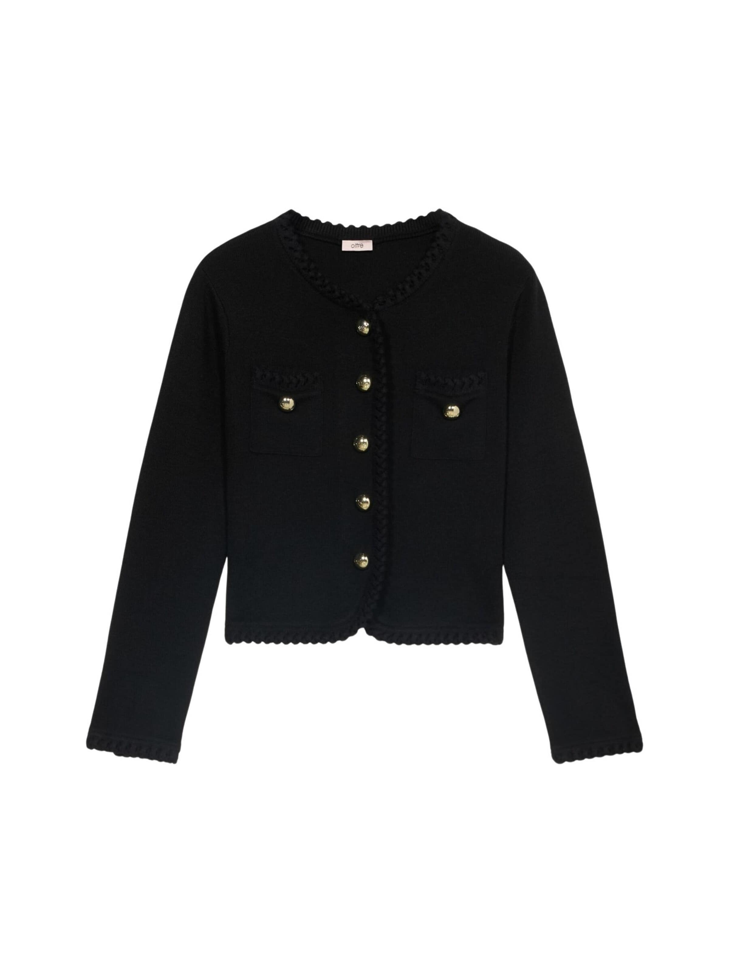 oltre - Chaqueta de entretiempo en negro: frente
