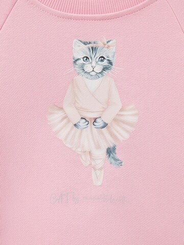 Felpa 'Ballerina Kitty' di Cat e Lolette in rosa