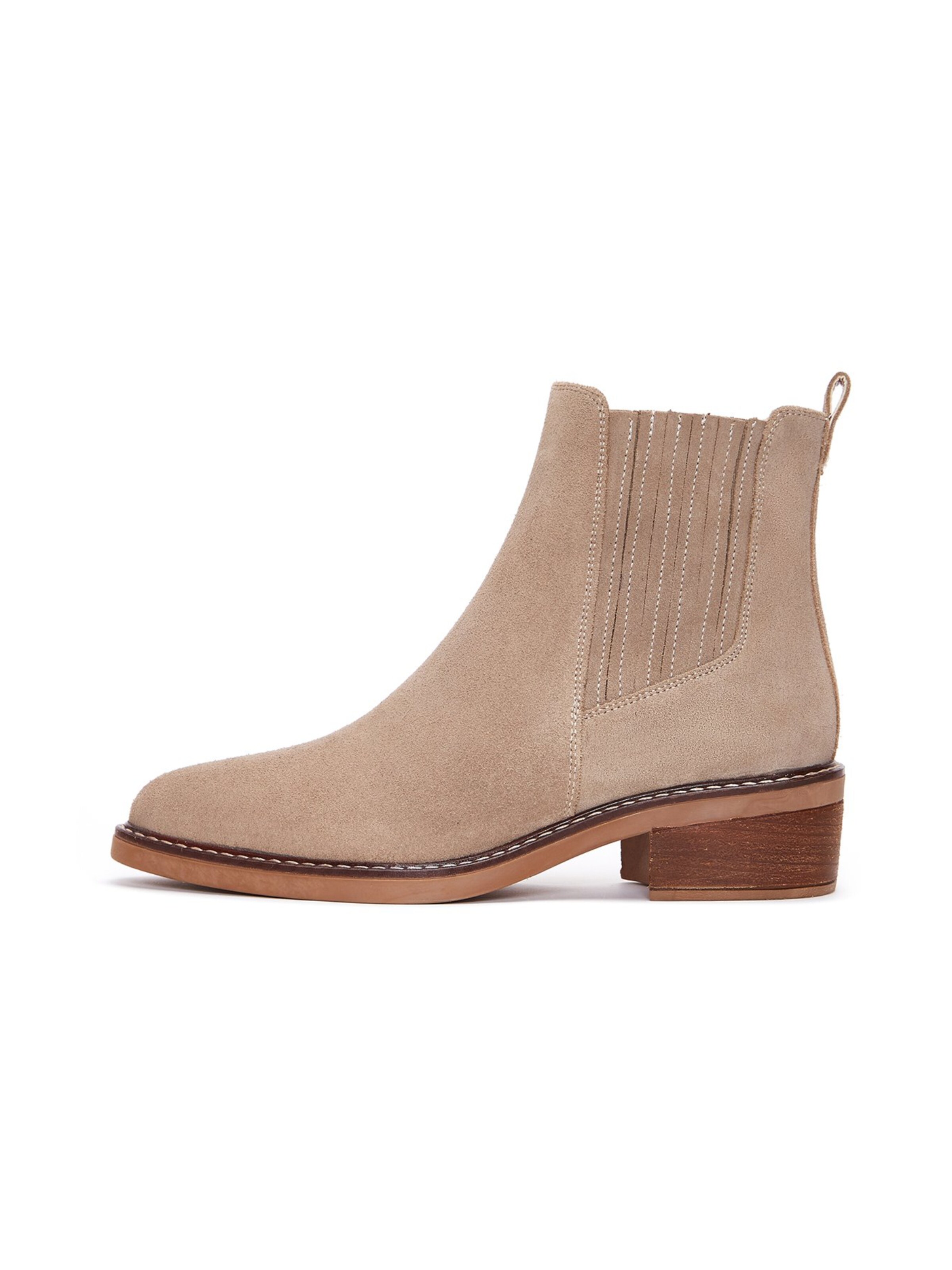 Derimod Chelsea boots in Beige: voorkant