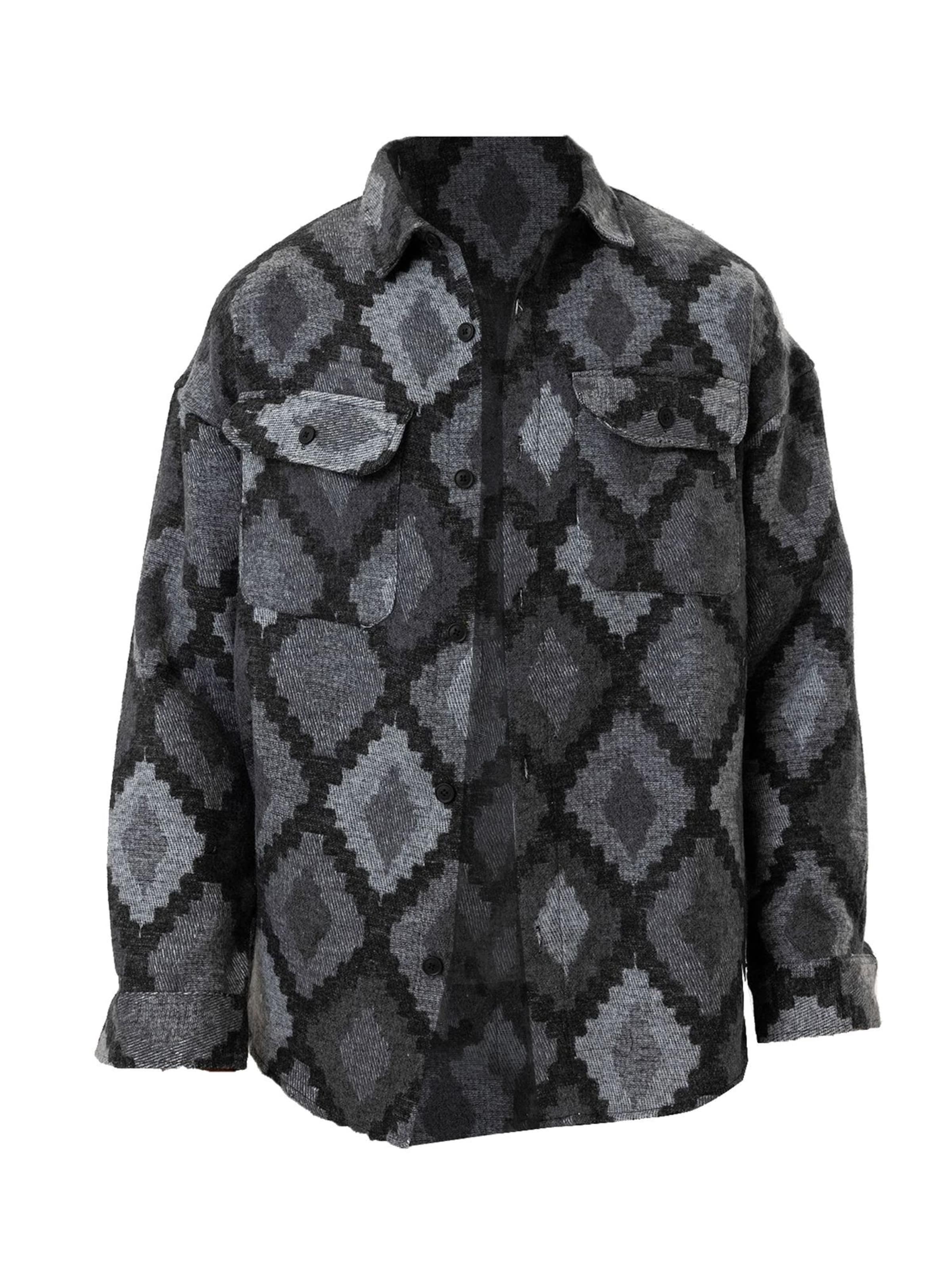 melns Dandalo Komforta piegriezums Krekls: no priekšpuses