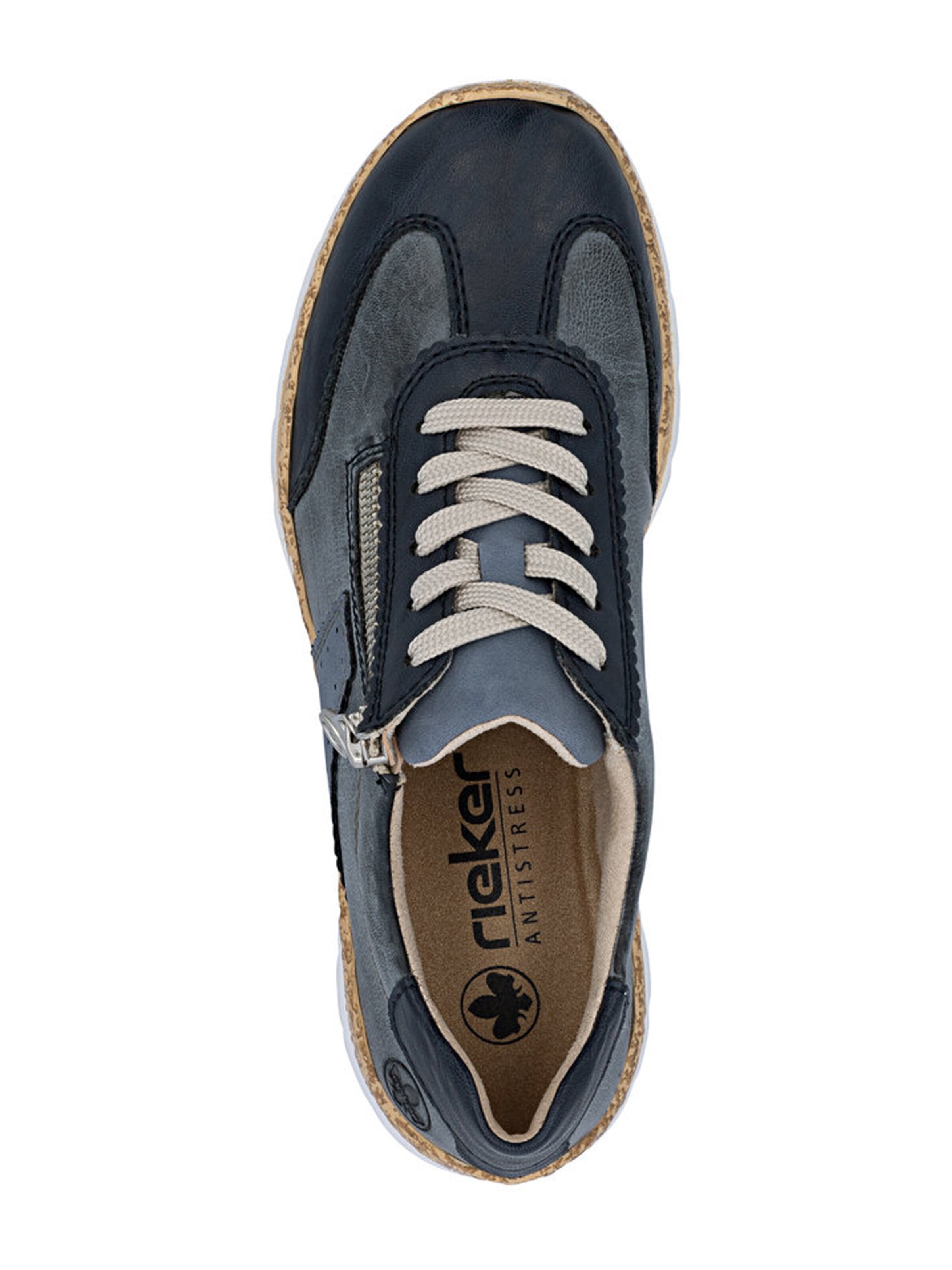 Baskets basses Rieker en bleu