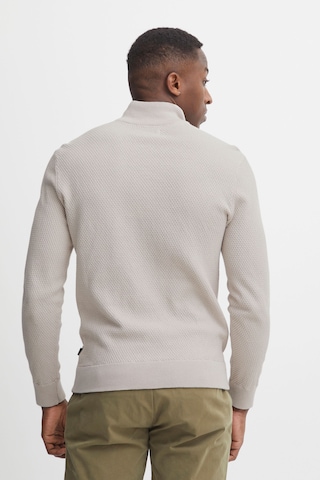 Casual Friday Stricktroyer 'Karlo' Structured Zipper Knit in Grau