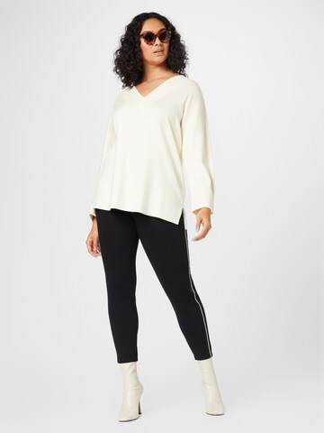 Vero Moda Curve Sweater 'NANCY' in Beige