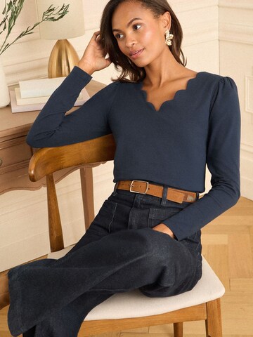 love & roses T-shirt i blå