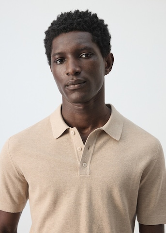 MANGO MAN Poloshirt 'Andrew' in Beige