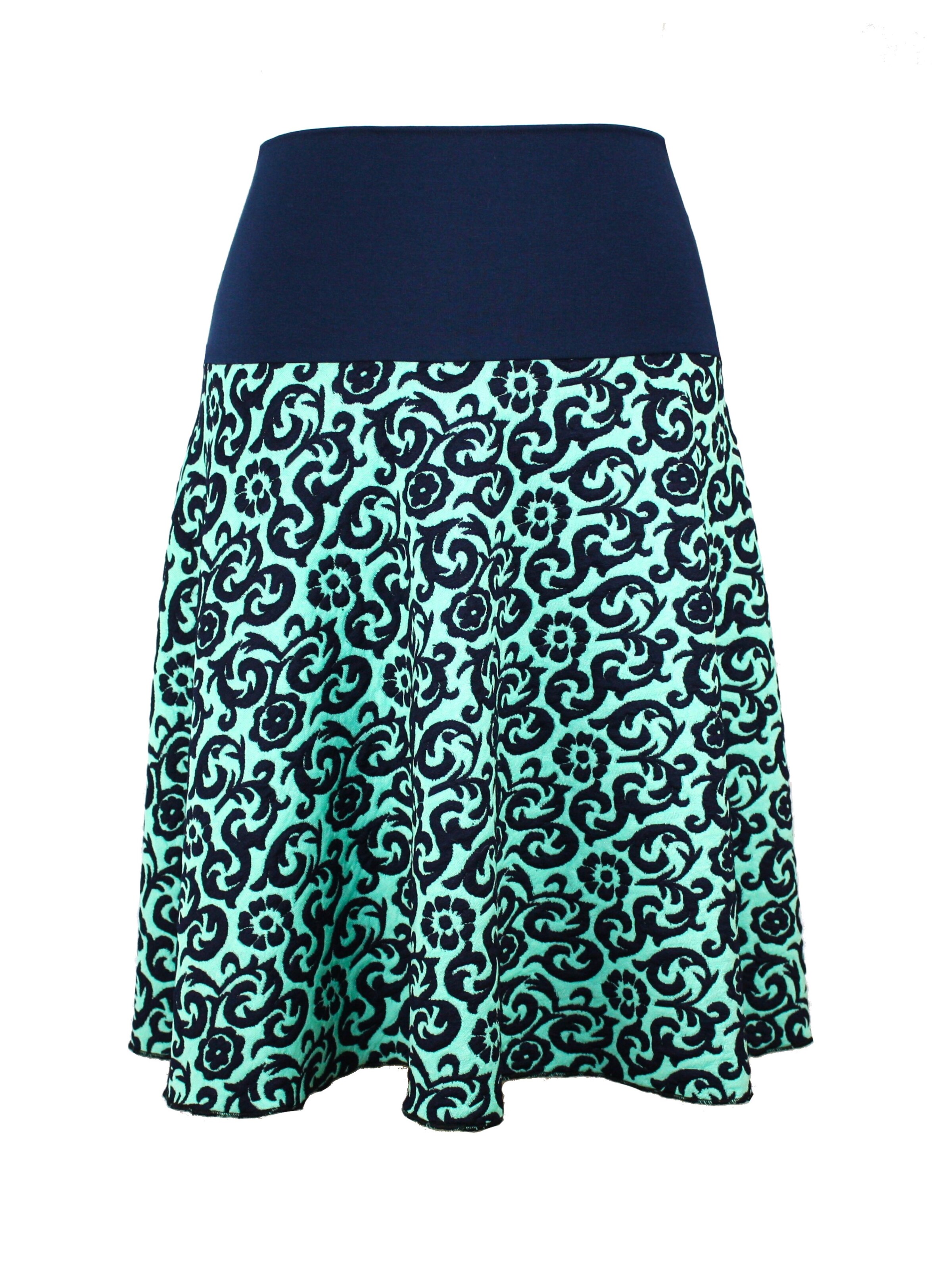 dunkle design Skirt 'Scuba' in Green: front