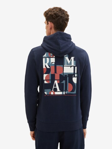 TOM TAILOR Sweatshirt i blå