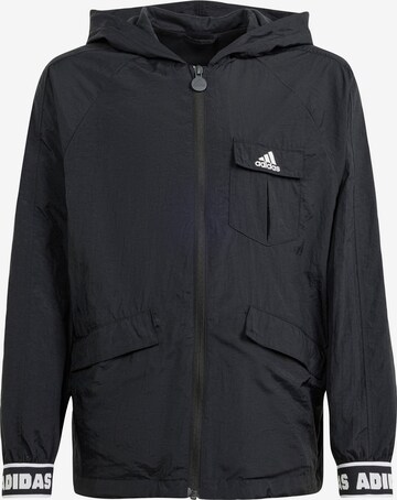 ADIDAS SPORTSWEAR Outdoorjas in Zwart: voorkant