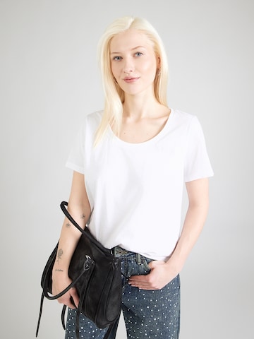 G-STAR Тениска в бяло: отпред