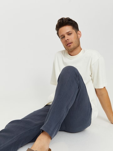 mazine Regular Pants ' Littlefield Linen ' in Blue