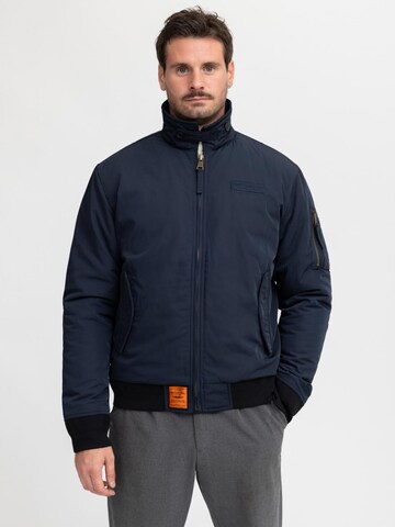 Bombers Tussenjas 'CORNELL MEN' in Blauw: voorkant