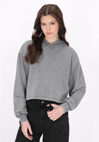 myMo ROCKS Sweatshirt 'Back To School' in Grijs: voorkant