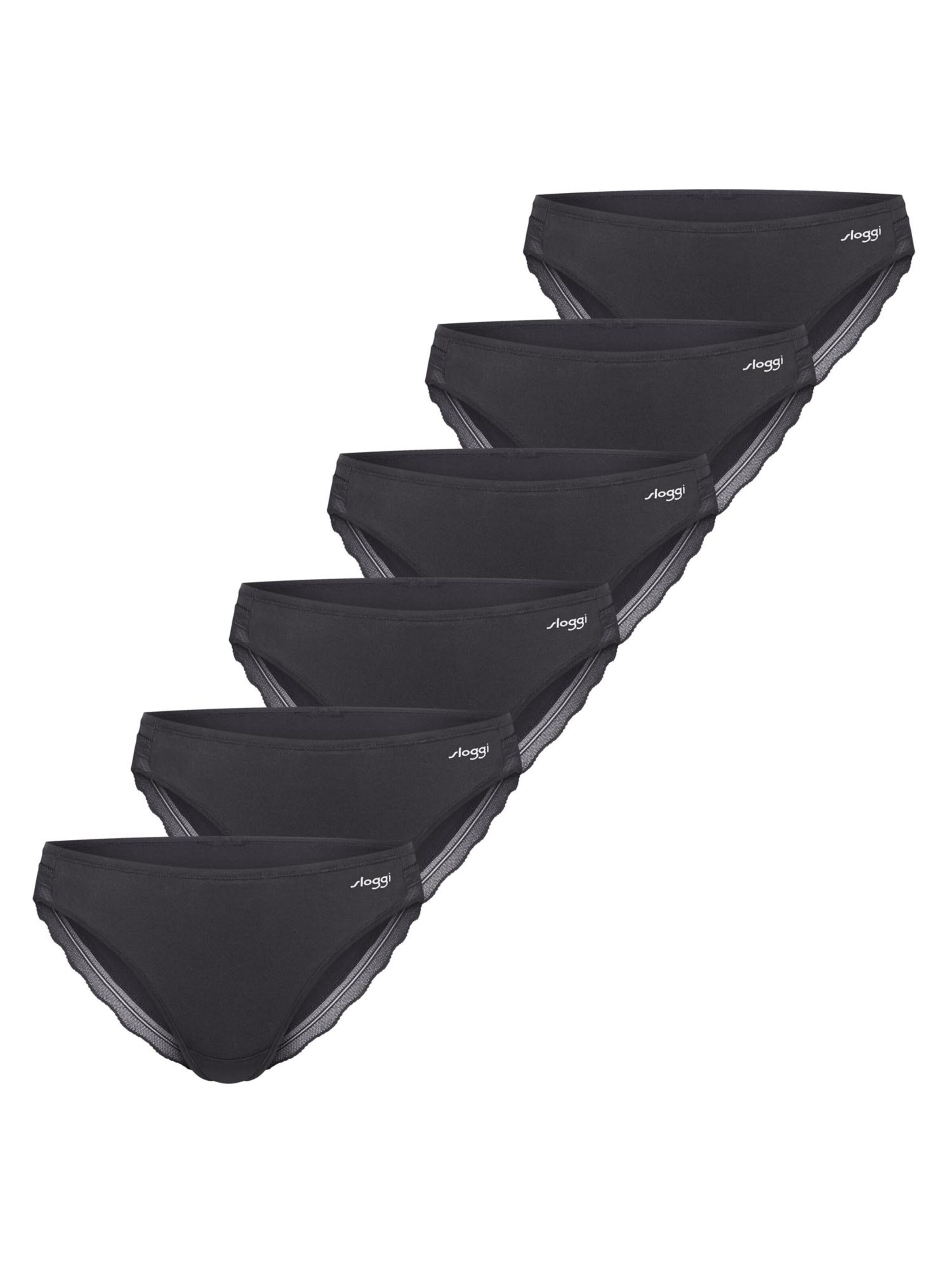 SLOGGI Slip 'Go Blush' in Black: front