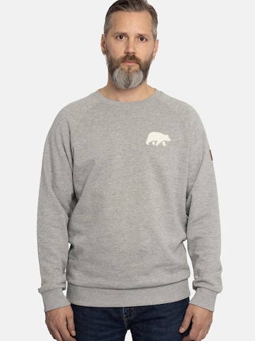 FORSBERG Sweatshirt 'mit Frottee Logo' in Grey