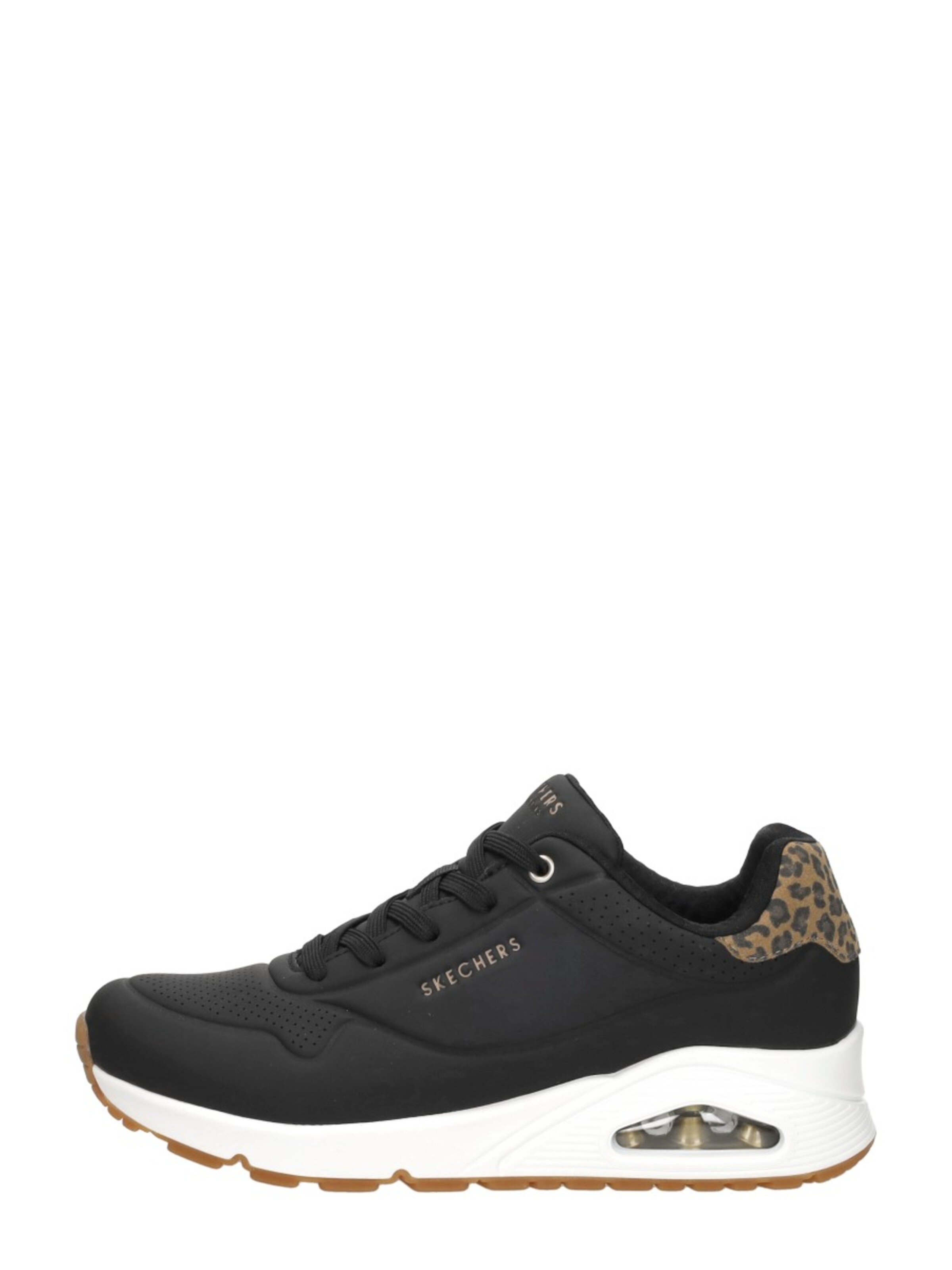 SKECHERS Sneakers laag 'Uno - Jungle Nite' in Zwart: voorkant