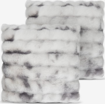 Aspero Kissenbezug ' Milan ' in Grau: Vorderseite