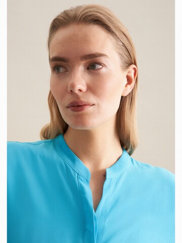 SEIDENSTICKER Blouse 'Schwarze Rose' in Blauw