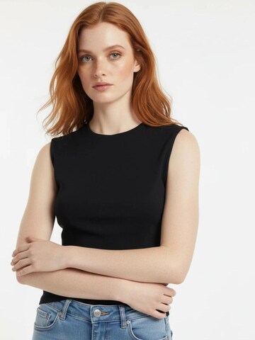 No Matter What Top in Black: front